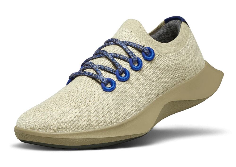 AllBirds Womens Tree Dasher 1 Casual Sneakers Size 5.5 Seek Beige Blue NIB